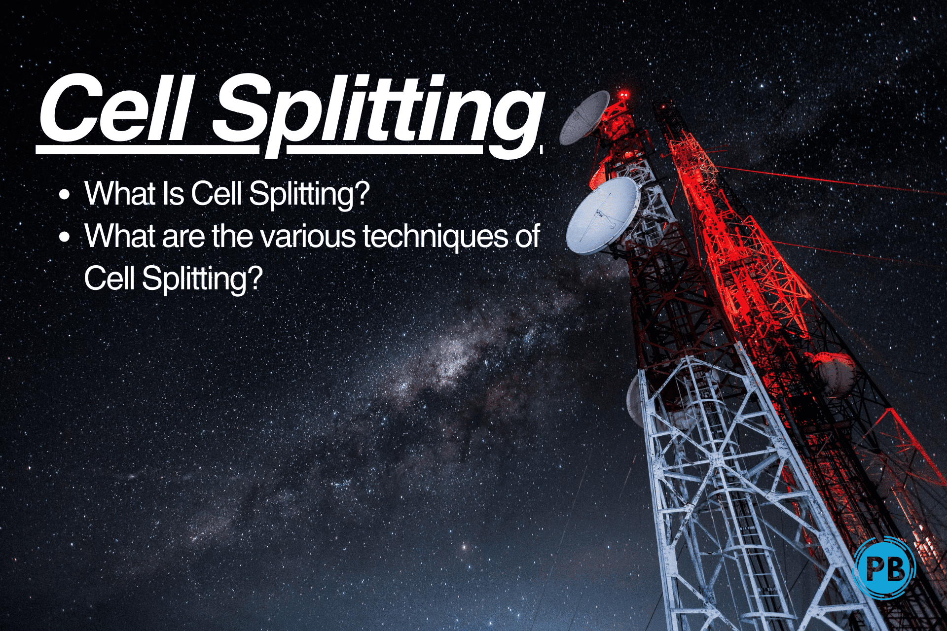 What is Cell Splitting and its various techniques?